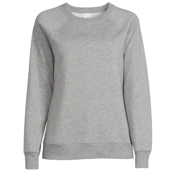 Time and Tru Tops Womens Raglan Fleece Crewneck Sweatshirt Ladies L 214 Brand New With Tags Poshmark